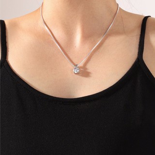 zircon pendant necklaces สร้อยคอจี้เพชร