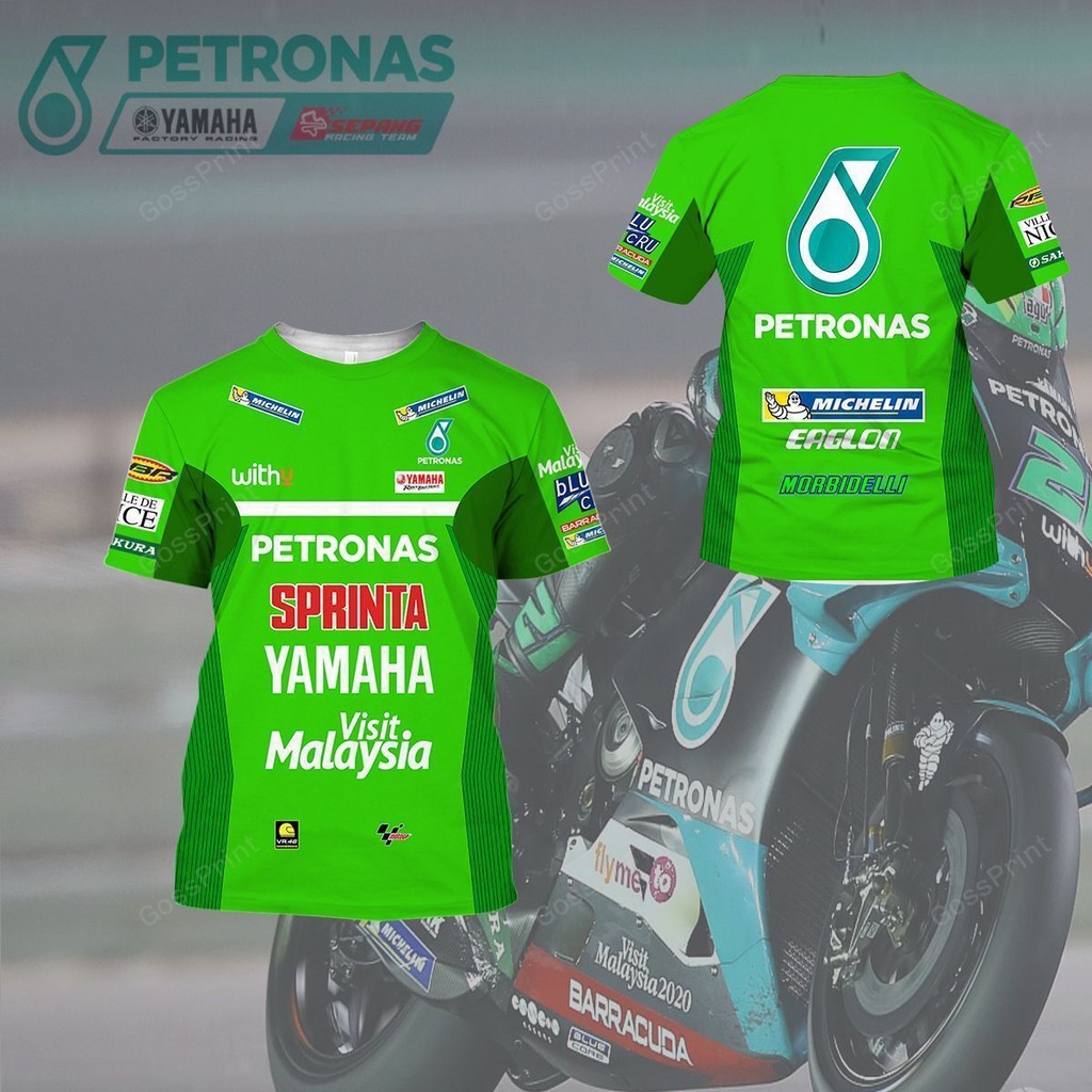 แฟชั่นทีม Petronas Yamaha All Over Print T เสื้อ - 20PY AOPT4