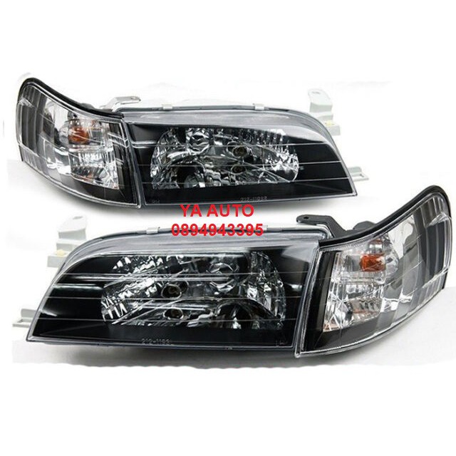 DEPO ไฟหน้าเพชร ไฟหน้าแต่ง TOYOTA COROLLA AE100 AE101 AE102 โคมดำ DEPO