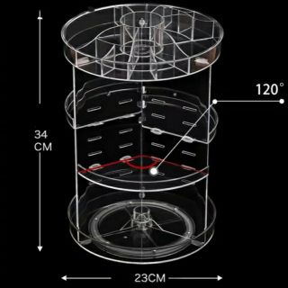 🇹🇭(สินค้าพร้อมส่ง)ชั้นวางเครื่องสำอางค์หมุนได้360°
