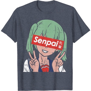 T-shirt  เสื้อยืดแขนสั้นลําลอง พิมพ์ลายการ์ตูนอนิเมะ Senpai Notice Me Otaku น่ารัก เหมาะกับของขวัญ สไตล์ญี่ปุ่นS-5XL