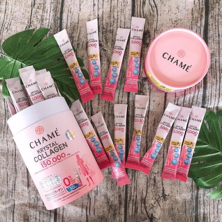 Chame Krystal Collagen ชาเม่ คริสตัล คอลลาเจน [30 ซอง] บำรุงผิว กระดูก ข้อต่อ เล็บและผม