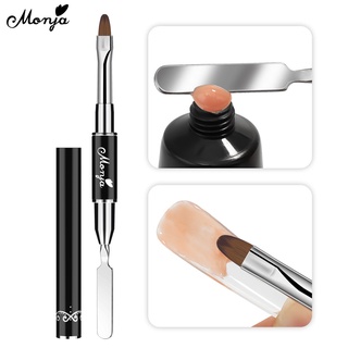 Monja แปรงปากกาอะคริลิค UV ลายดอกไม้ สําหรับตกแต่งเล็บ