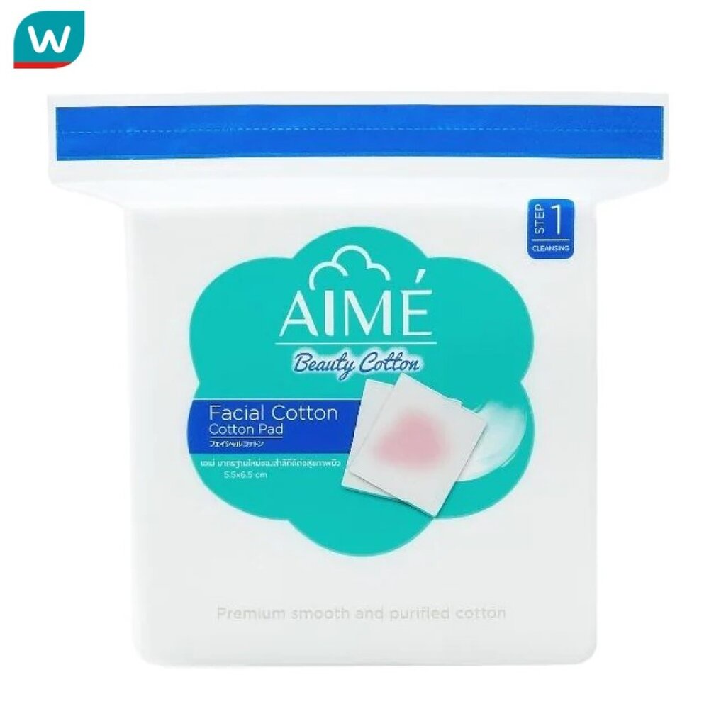 AIME เอเม่ สำลีแผ่นทำความสะอาดผิวหน้า 90 กรัม