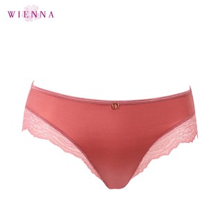 WIENNA Vintage Glamour DU35411 กางเกงในแบบครึ่งตัว สีส้มอมแดง สีม่วงไวน์แดง