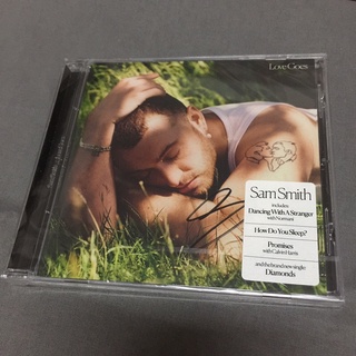 sam smith love goes signed cd ลายเซ็นสด