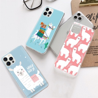 เคสโทรศัพท์มือถือแบบนิ่ม ใส ลายอัลปาก้า DV-6 สําหรับ VIVO Y22s Y35 Y16 Y02 Y02S Y01 Y31 Y51