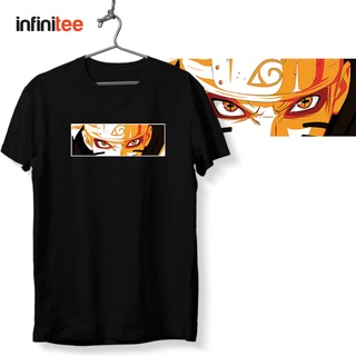 Narutoอินฟินิท Uzumaki มังงะอะนิเมะ Tshirt สําหรับผู้ชายผู้หญิงในเสื้อยืดสีดําท็อปส์ซูเสื้อเสื้ 8i: