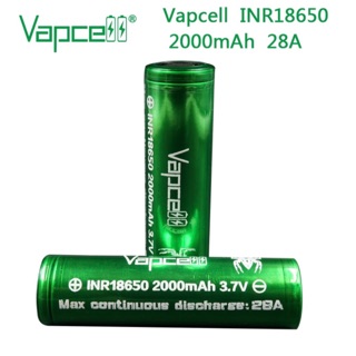 [ลด15% โค้ด PMB0103] Vapcell INR18650 2000mAh 28A 2ก้อน