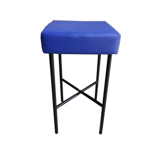 KK Shop เก้าอี้สตูลบาร์สูง 29" รุ่น Stool-H-สีดำ/น้ำเงิน