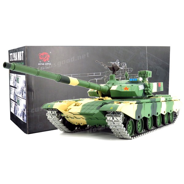 รถถัง รถถังบังคับ 1/16 ZTZ 99A MBT 2.4Ghz มีควัน มีไฟ มีเสียง-Tank Smoke & Lighting HL3899-1 Heng lo