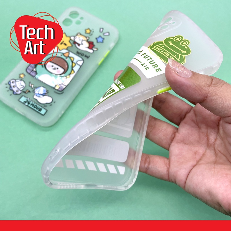 เคสนิ่มขุ่น กันกล้อง ปุ่มกดสี ซิลิโคน TPU พิมพ์ลาย Vivo V23(5G) V23e(5G) Y01/Y15s Y12/Y17 Y20/Y20s/12s Y21(2021) Y30 5G #5