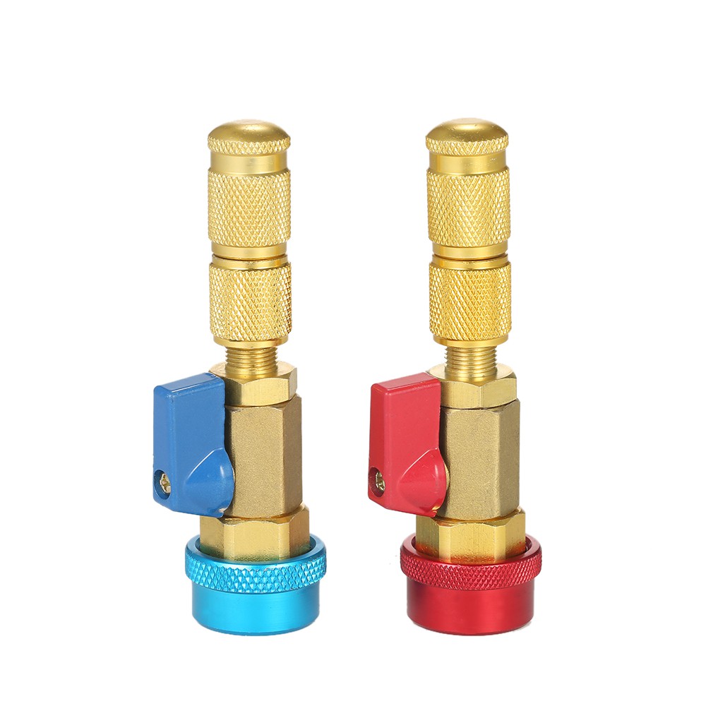 เครื่องมือติดตั้งเครื่องปรับอากาศวาล์ว R134A ตัวปล่อยความดันแบบเร็ว 2ชิ้น