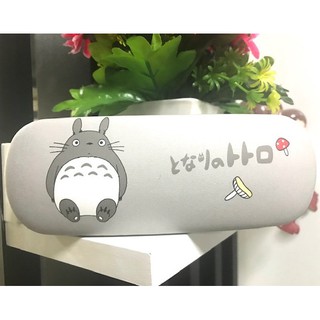 TOTORO  GRAY กล่องแว่น กล่องแว่นตา ตลับแว่น  ลายการ์ตูน Glasses case ลาย MUSHROOM   โทโทโร่ เทา เห็ด    PMYL