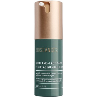 แท้💯% [Sephora US/เช็คใบเสร็จได้] Biossance Squalane + Lactic Acid Resurfacing Night Serum 4ml