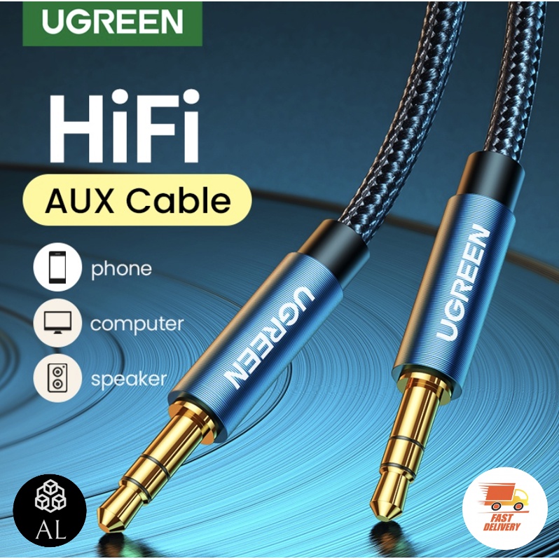 [ส่งไวจากไทย] UGREEN สาย AUX 3.5mm Male to Male Auxiliary Aux Stereo ส่งเร็วทันใจ
