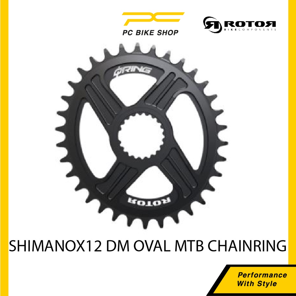 ROTOR QRINGS SH1X12 OVAL CHAINRING MTB Q30/32/34/36T สําหรับ SHIMANO 12 ความเร็วขี่จักรยานจักรยาน Ba