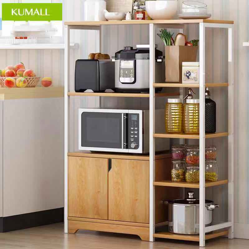 KUMALL สำหรับวางของในครัว คร่อมไมโครเวฟ Microwave racks ชั้นวางคร่อมไมโครเวฟ ชั้นวางของ ชั้นวางอเนกประสงค์ #8
