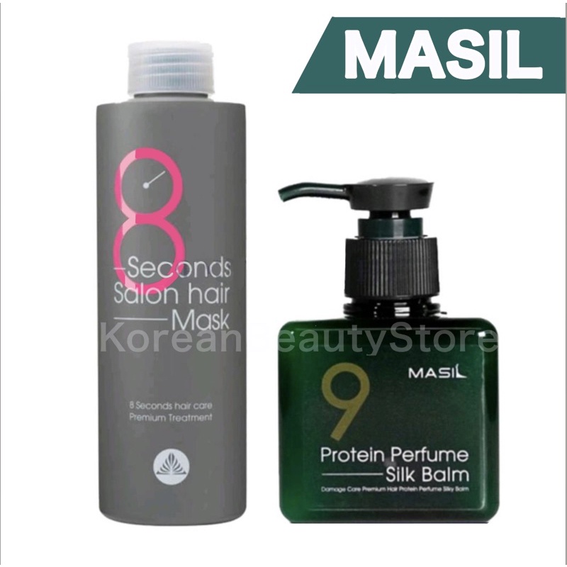 [ Set ] 🌈 Masil 8 Seconds Hair mask & Masil Protein Silk Balm