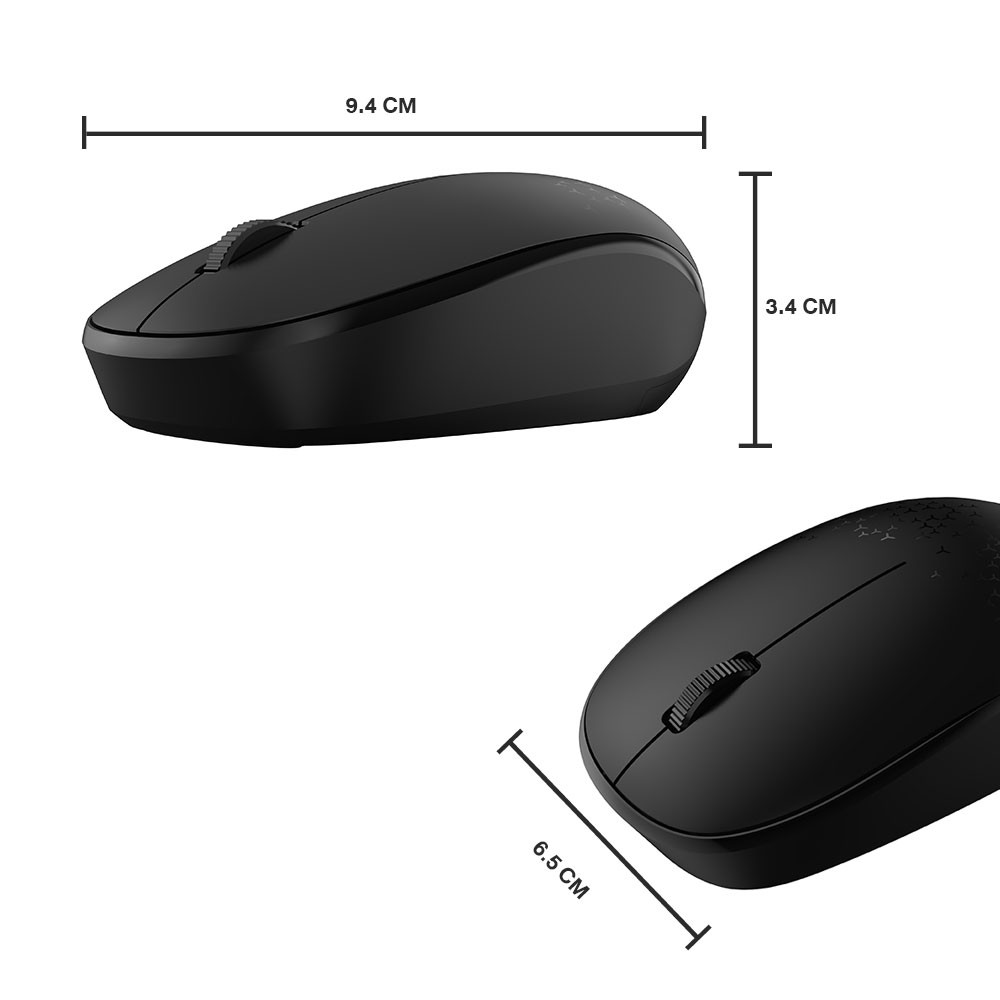 METOO รุ่น M1  Bluetooth 5.0 Optical Mouse เมาส์ไร้สาย คลิกไร้เสียง (สีดำ) ฟรี แบตเตอรี่ขนาด AA ใช้กับ คอมพิวเตอร์ เม้า