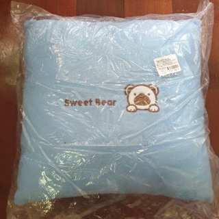 หมอนอิง สีฟ้า ของใหม่ sweet bear