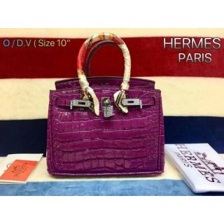 hermes หนังลายจระเข้ งานสวยแป๊ะ พร้อมส่ง