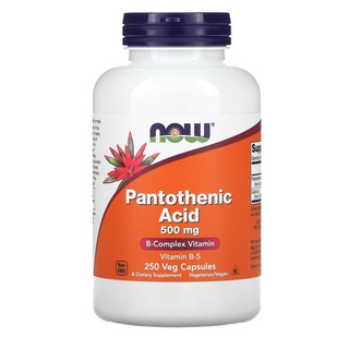 Now Foods, Pantothenic Acid, 500 mg