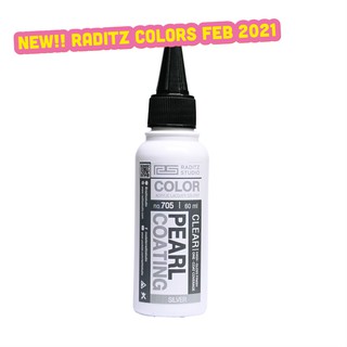 New!!! สี Raditz Color 705 Pearl Coating Silver 60ml