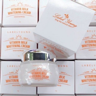 ครีมหน้าสด LABELYOUNG Vitamin Milk Whitening Cream