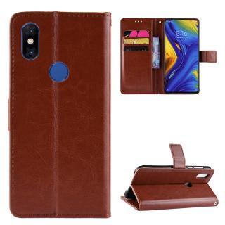 เคสโทรศัพท์หนัง PU ฝาพับ พร้อมช่องใส่บัตร และสายคล้อง หรูหรา สําหรับ Xiaomi Mi Mix 3 Mi Mix3