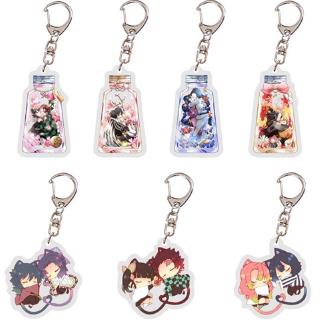 CP🔥Demon Slayer🔥Couple Combination Keychain Kanawo Tanjiro Nezuko Zenitsu Mitsuri Obanai Acrylic Keychain