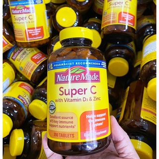 Nature Made Super C Immune Complex, with Zinc Tablets 200 Tablets