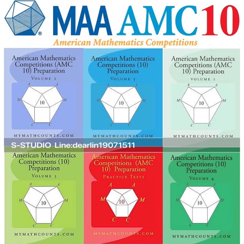 American Mathematics Competitions (AMC 10) Preparation Volume 1-6 Official AMC 10/12 A and 10/12B Co