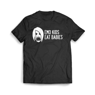 เสื้อผ้าผชเสื้อยืด พิมพ์ลาย Emo Eat Babies สําหรับเด็กS-5XL