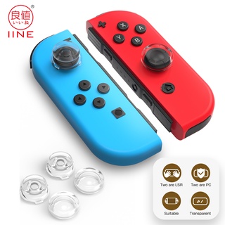 Iinejoycon ฝาครอบปุ่มกดหัวแม่มือจอยสติ๊กสําหรับ Nintendo Switch/lite/Switch OLED