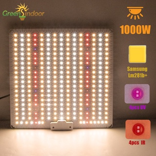 Greensindoor 1000W ไฟปลูกต้นไม้ Samsung LM281B + ควอนตัมบอร์ดเติบโตแสง พร้อม Ir Uv Chip Phyto Lamp โคมไฟบางเฉียบสำหรับต้นกล้าพืชในร่ม