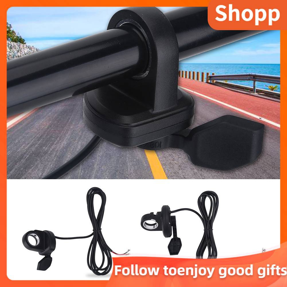 Thumb Finger Trigger Throttle ซ้ายขวาจักรยานไฟฟ้า Ebike Scooter สีดํา AU.