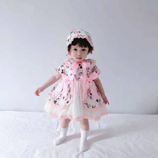 AKMV007 - Sweet Floral Vintage Texture Dress Set