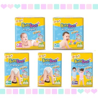 &lt;1ห่อ&gt;BabyLove playpants เพลย์เพ้นท์  ผ้าอ้อมสำเร็จรูป(เเบบกางเกง)**จำกัด4ห่อ/ออเดอร์**