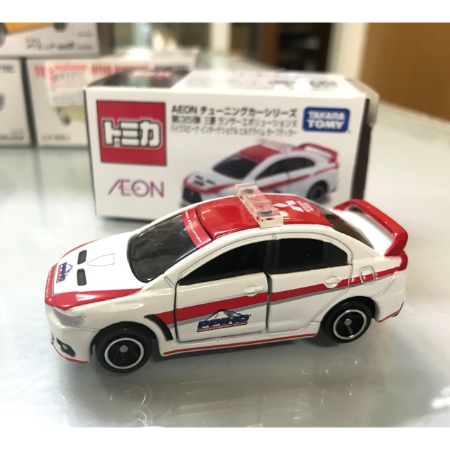 Tomica AEON Mitsubishi evo-x patrol
