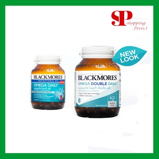 BLACKMORES OMEGA DOUBLE DAILY 60 เม็ด น้ำมันปลาเข้มข้น สูตรไร้กลิ่นคาว