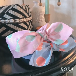 ที่คาดผม Polka dot (มี 2 สี) งานพรีเมียม✨ [Bora.accessories🎀]