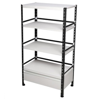 Shelf SHELVING UNITS WITH DRAWER FURDINI HOMER GREY Multipurpose furniture Home &amp; Furniture ชั้นวางของ ชั้น 4 ชั้น 1 ลิ้