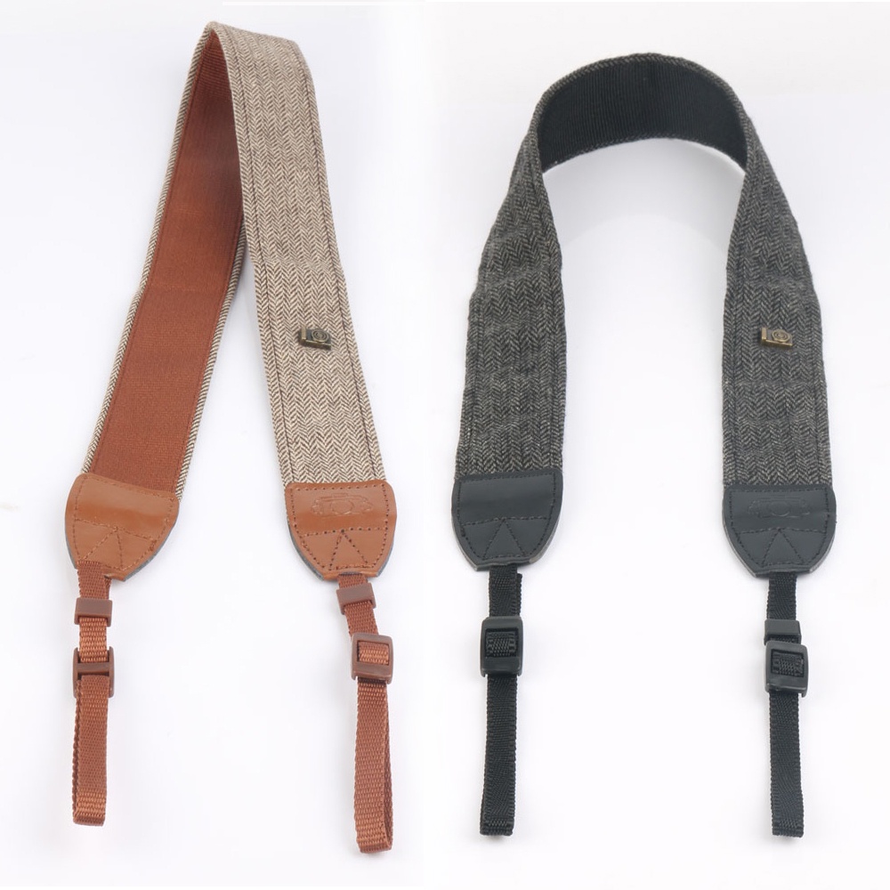 สายสะพายกล้อง สายคล้องคอสายคล้องคอสไตล์เรโทรสําหรับกล้อง SLR และกล้องไมโครเดี่ยวบางตัว