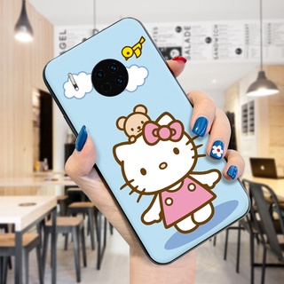 สําหรับ Huawei Mate 10 20 30 Pro 20 10 Lite Mate 20 X ลาย Hello Kitty Cat น่ารัก ขอบนิ่ม ซิลิโคน เคสโทรศัพท์ ด้านหลัง