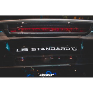 สติกเกอร์ติดรถยนต์  " L15 STANDARD  " ใช้ติด GE GK CITY หรือรถฮอนด้าเครื่อง l15 ทุกรุ่น