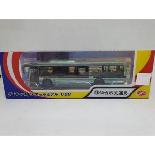 โมเดลเหล็กรถบัสญี่ปุน Faithfull bus สเกล1:80 สีเขียว ยาวประมาณ 13-14cm