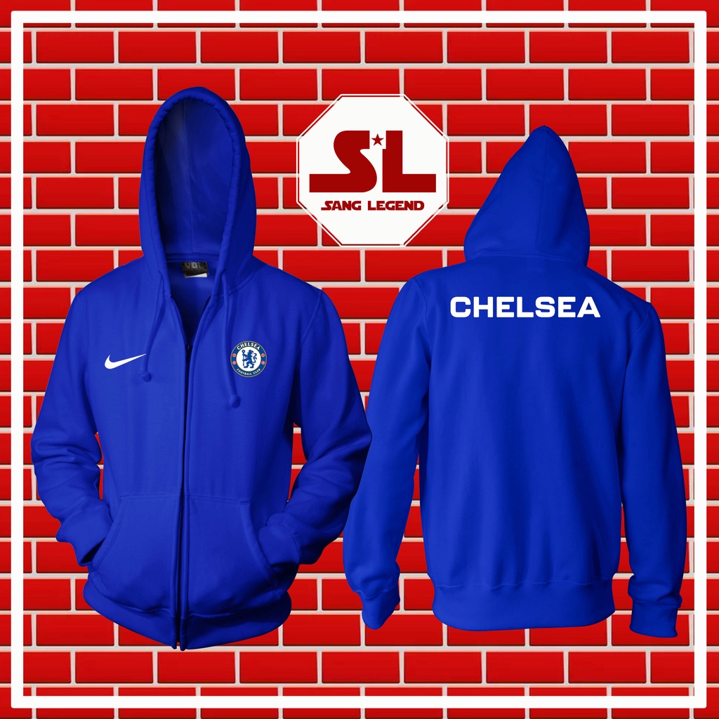 ผู้ชาย FOOTBALL ZIPPER HOODIE JACKET CHELSEA.AA