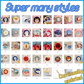 ชุดเย็บปักถักร้อย งานปักสำหรับมือใหม่ ชุดปักครอสติช ภาพวาดการ์ตูน DIY ของขวัญ ชุดอุปกรณ์เย็บปักถักร้อยเย็บปักถักร้อย Diy เซตปักฟู สําหรับผู้เริ่มต้น punch needle Embroidery Kit Needlework for Beginner