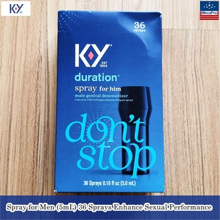 K-Y Duration™ Spray for Men (5mL) 36 Sprays Enhance Sexual Performance ชะลอ-ควบคุมการหลั่งสำหรับผู้ชาย รักษาเวลาไคลแม็กใ